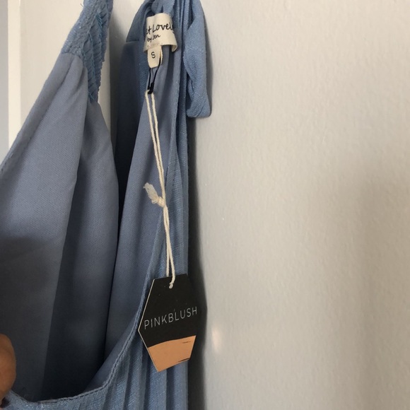 PinkBlush Maxi Dress in Baby Blue NWT - Picture 8 of 9